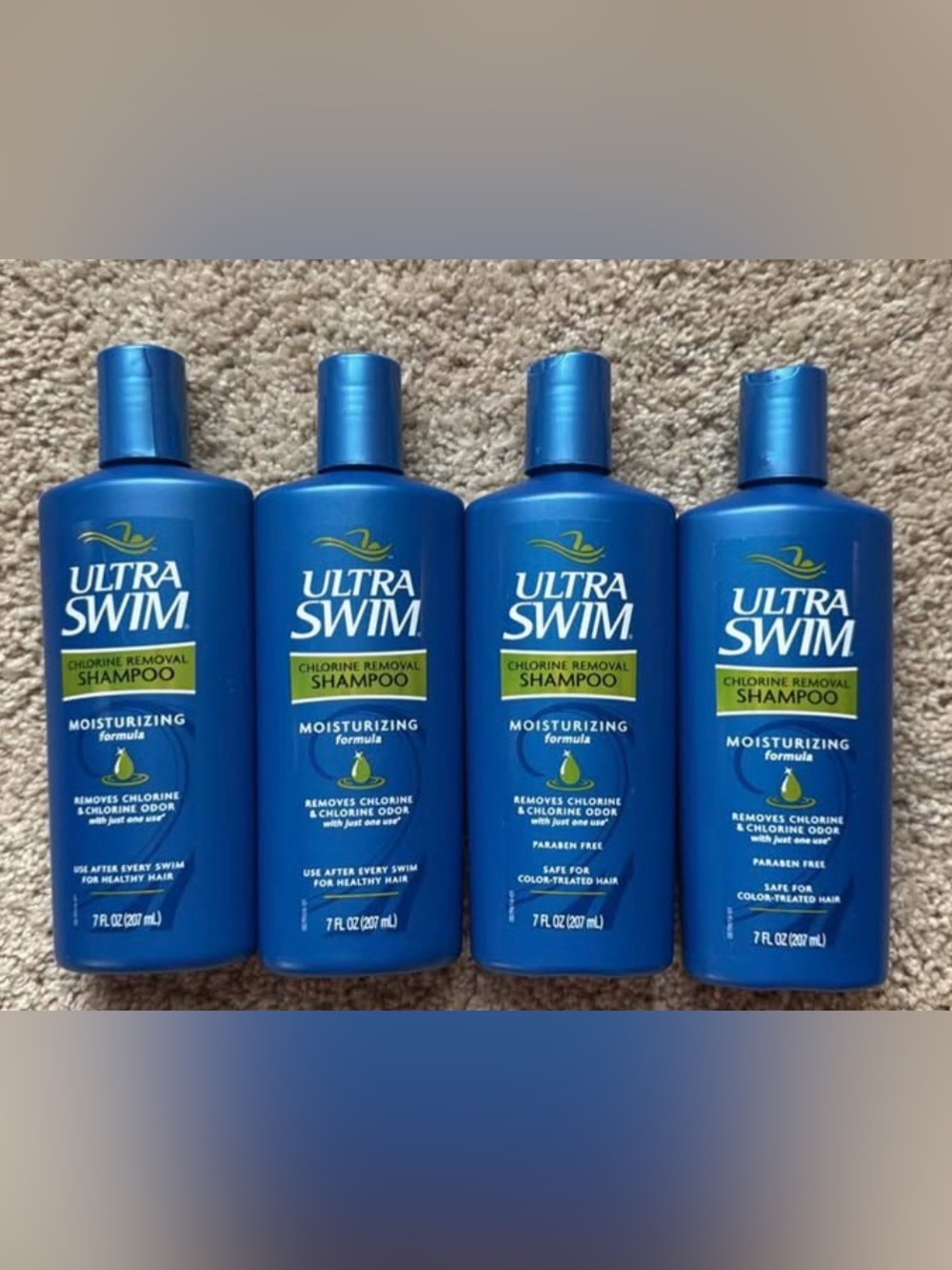 NEW 4 bottles Ultra Swim chlorine removal shampoo